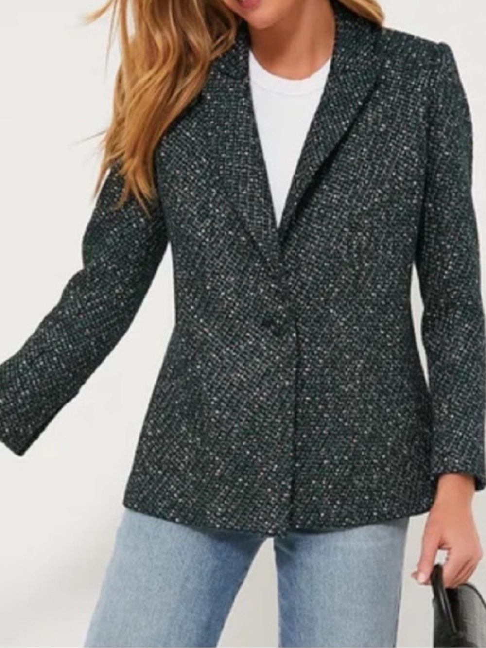 Tuckernuck NWT Basalt Tweed Windsor Blazer Green Black Medium